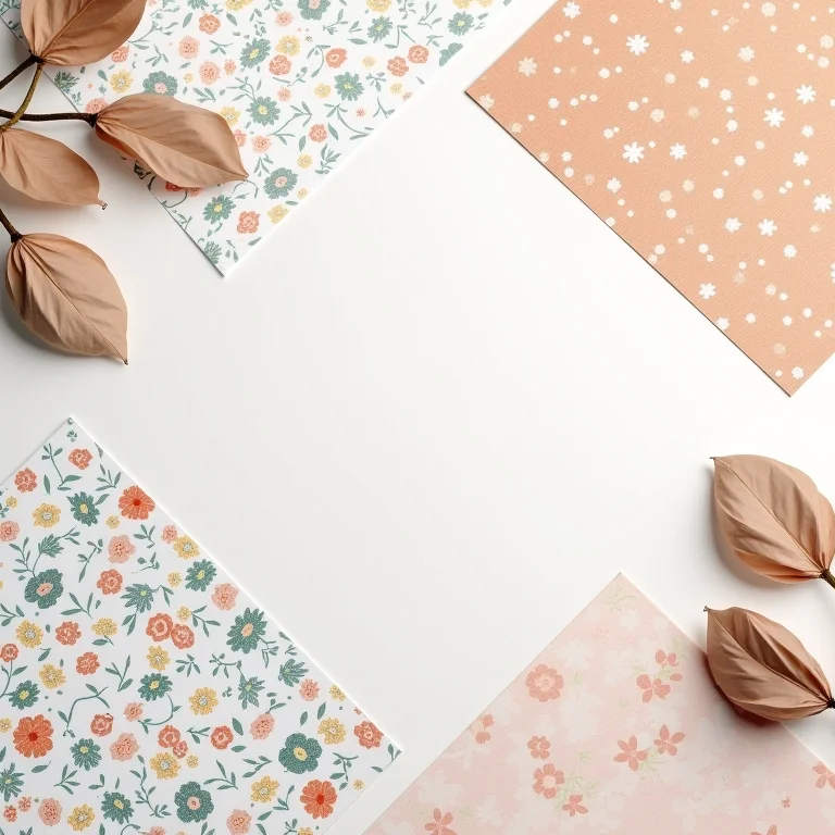 Papéis contact estampados com diversos padrões