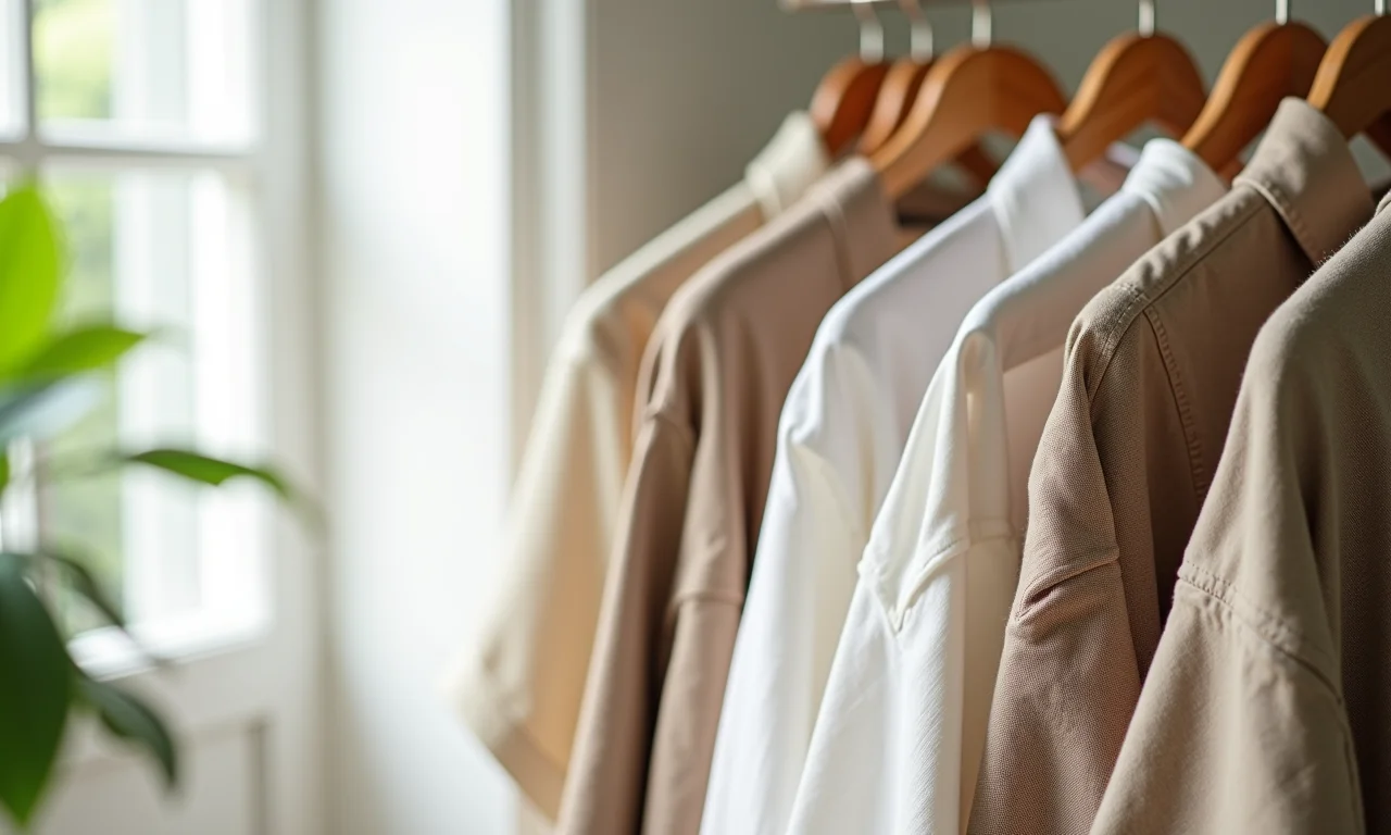 Peças de linho coloridas em uma casa brasileira bem iluminada.