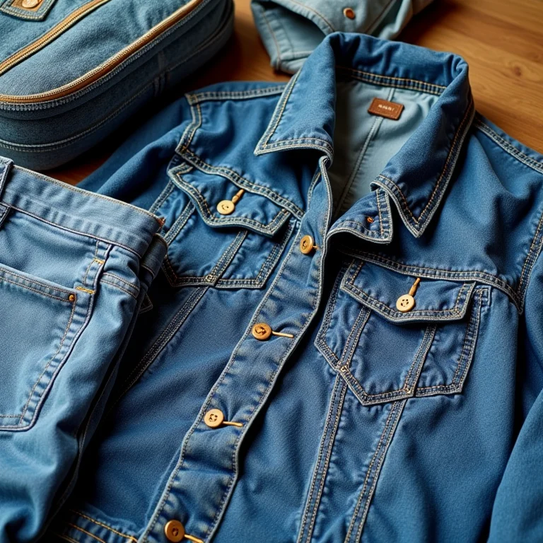 Peças jeans customizadas com bordado e materiais de bordado