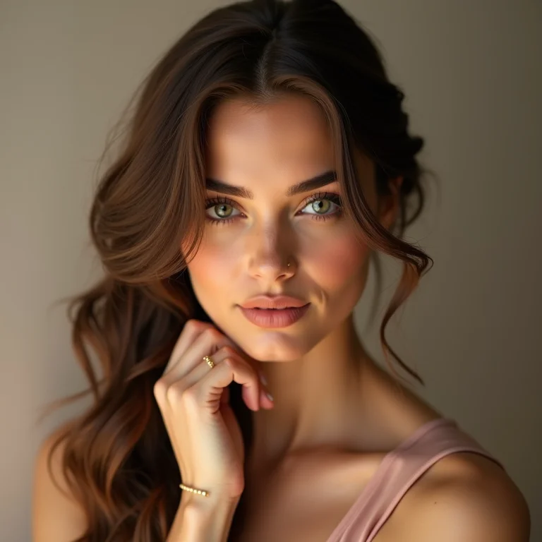 Penteado lateral simples com elásticos