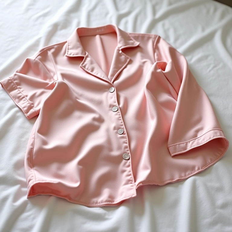 Pijama de seda exibindo durabilidade e design elegante.