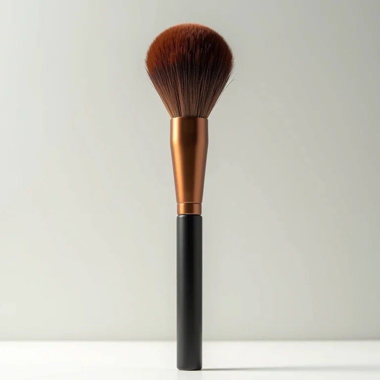 Pincel kabuki reto da Macrilan, ideal para iniciantes em maquiagem.