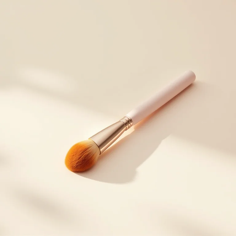 Pincel oval de maquiagem