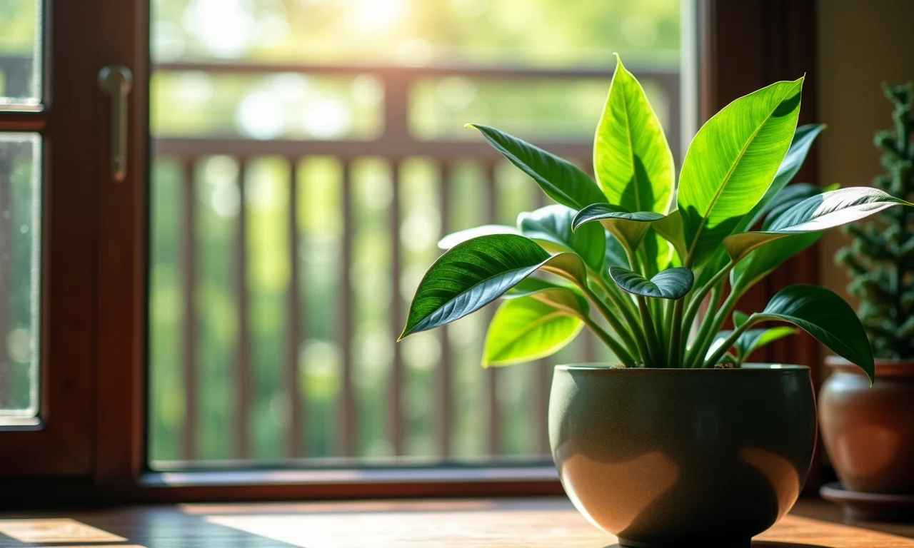 Planta Jade na varanda sombreada, atraindo prosperidade.