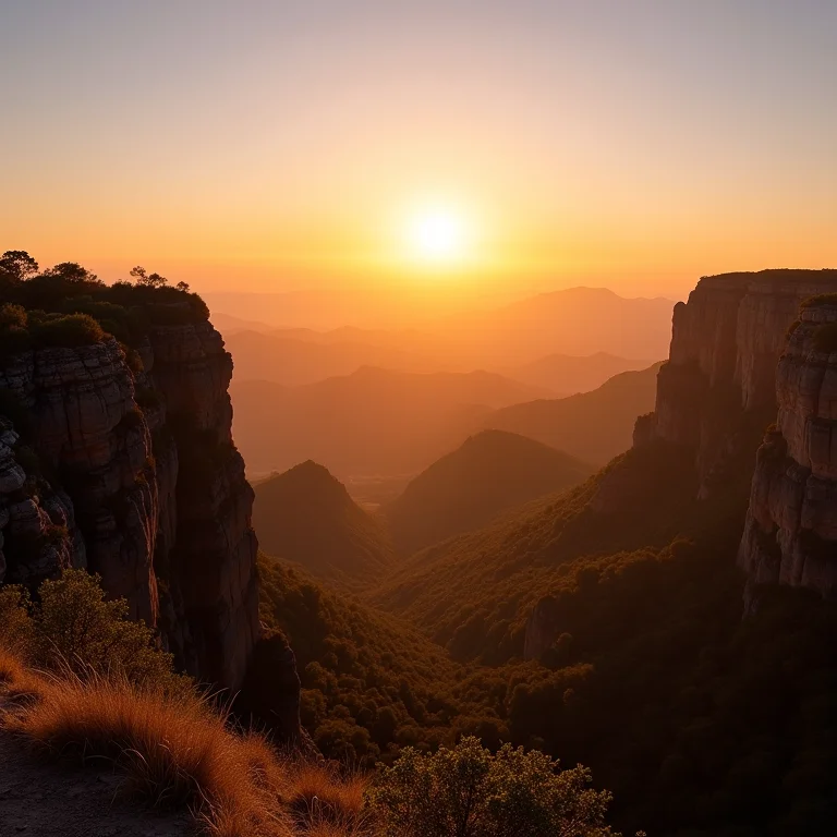 Pôr do sol na Chapada dos Veadeiros, Goiás