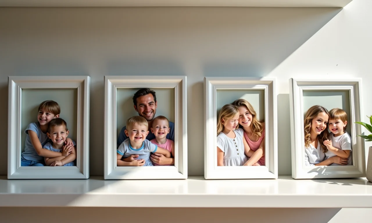 Porta-retratos personalizados feitos de cerâmica fria.