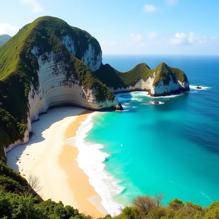 Praia paradisíaca em Fernando de Noronha, Pernambuco.