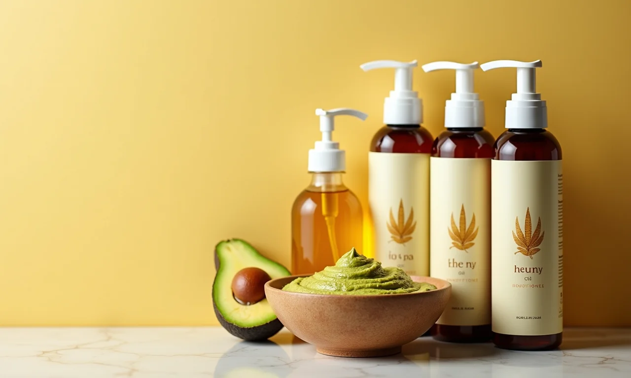 Produtos complementares para a máscara capilar de abacate e mel.