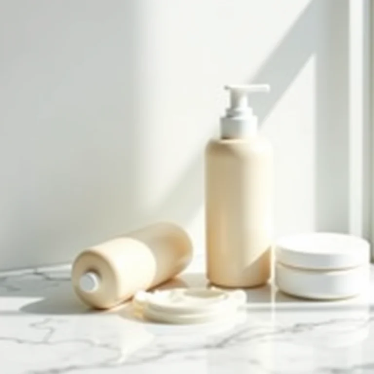 Produtos de limpeza facial suave para pele madura.