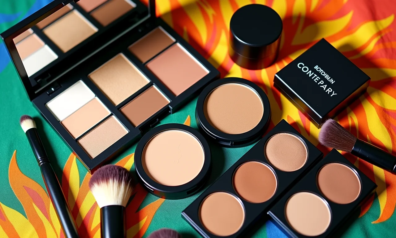 Produtos essenciais para contorno facial.