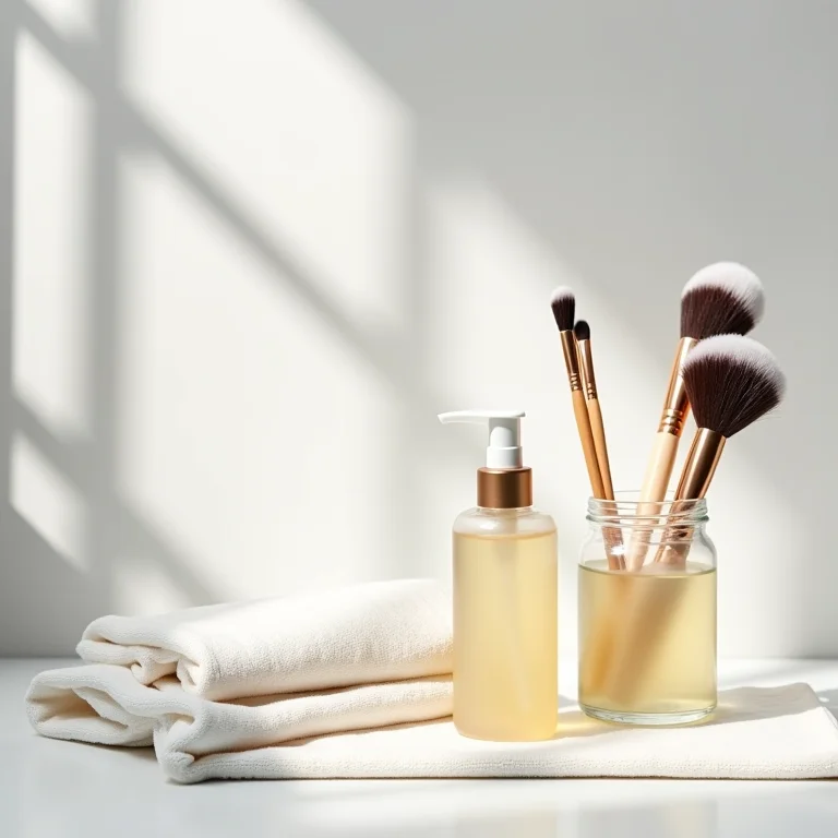 Produtos para limpeza de pincéis de maquiagem