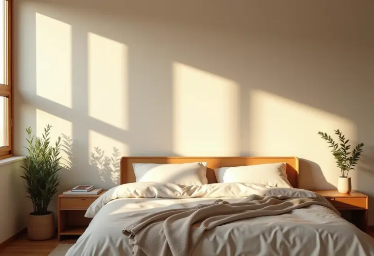 Quarto com decoração Feng Shui para sono reparador