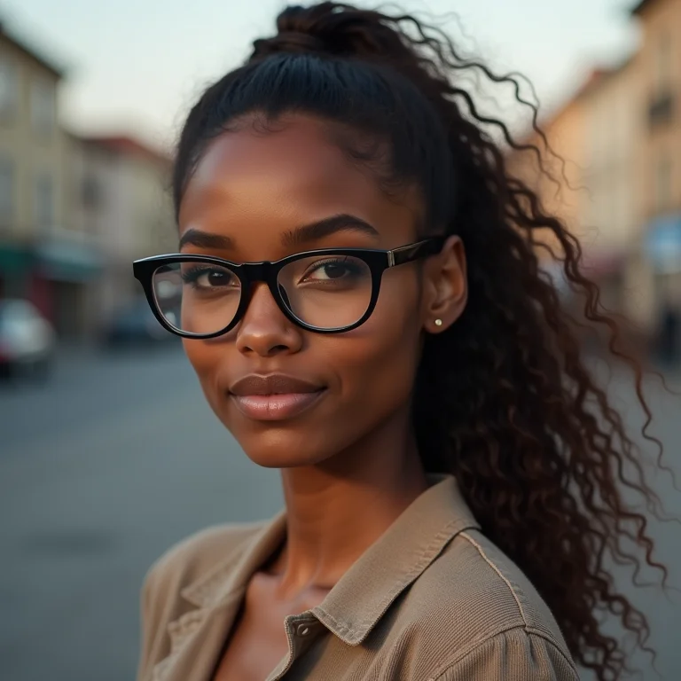 Rabo de cavalo versátil com óculos