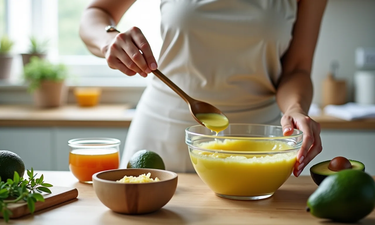 Receita caseira: passo a passo da máscara capilar de abacate e mel.