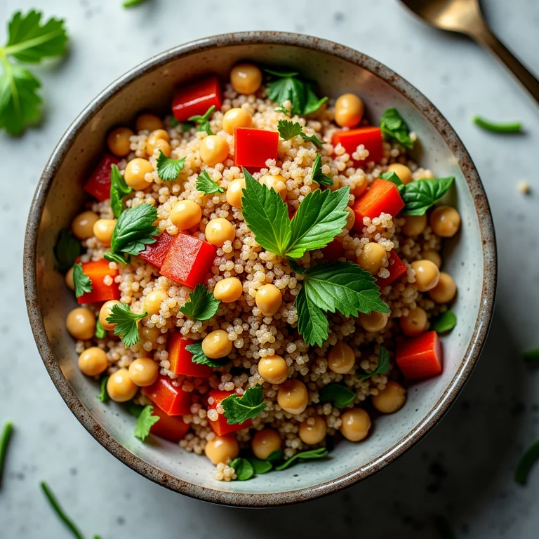 Receita prática e rápida de salada de quinoa para marmita.