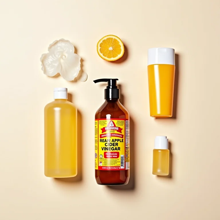 Remoção de resíduos capilares com vinagre de maçã