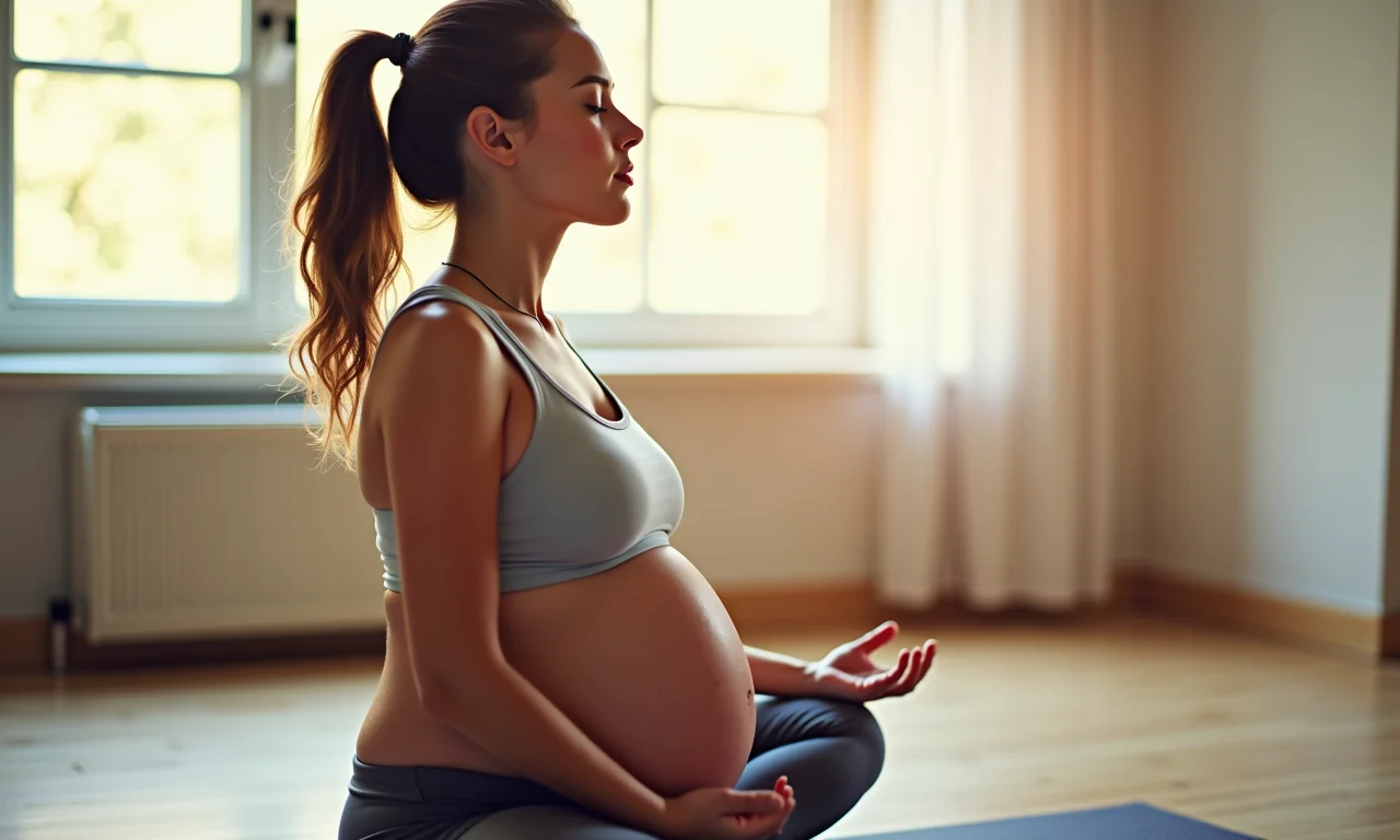 Respiração e relaxamento para gestantes.