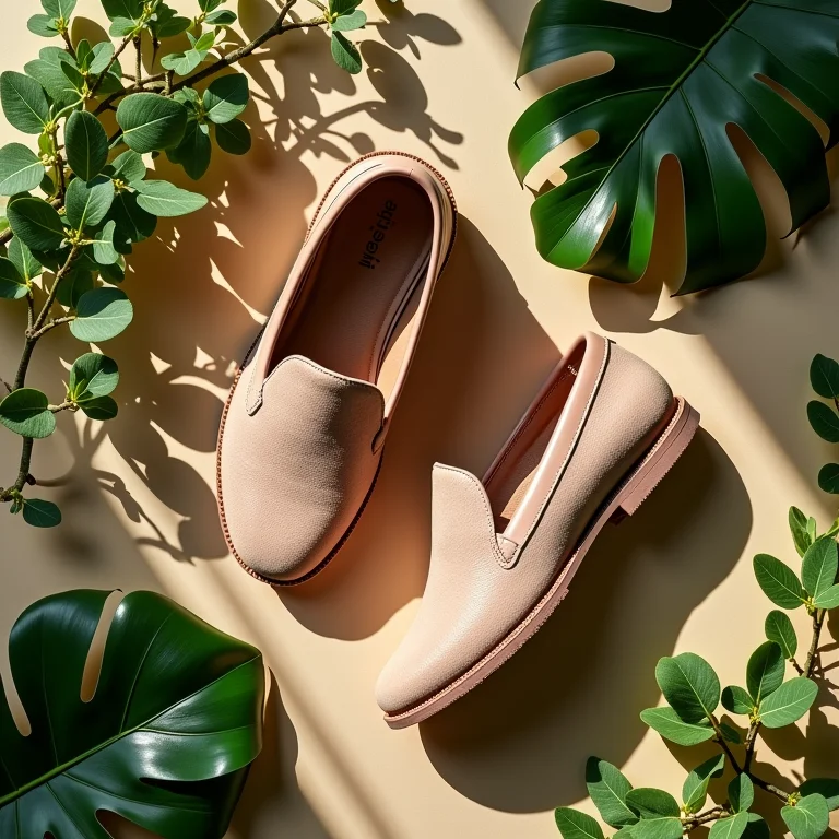 Sapatos sustentáveis da Insecta Shoes em composição criativa