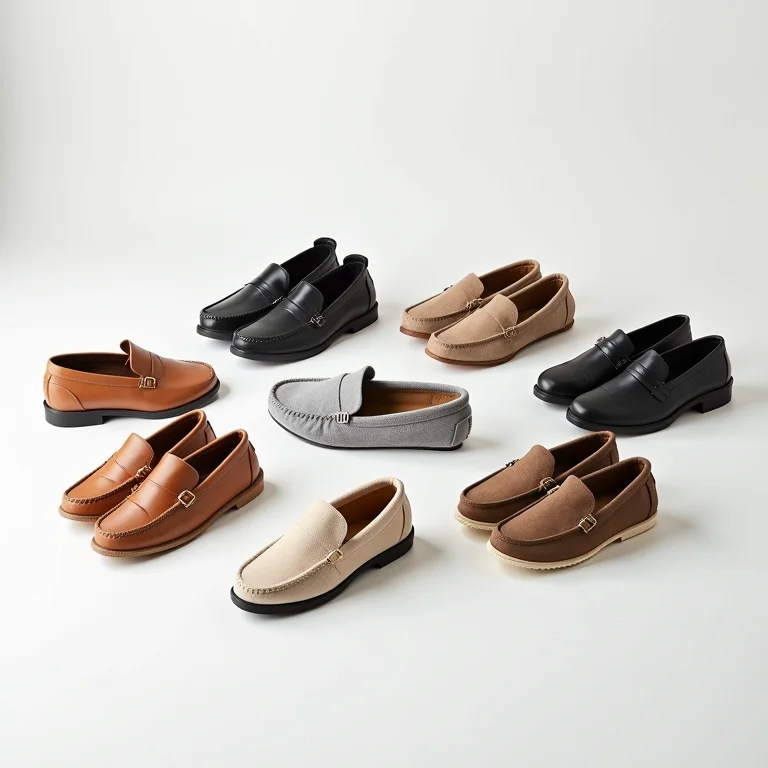 Seleção de calçados confortáveis para usar em casa