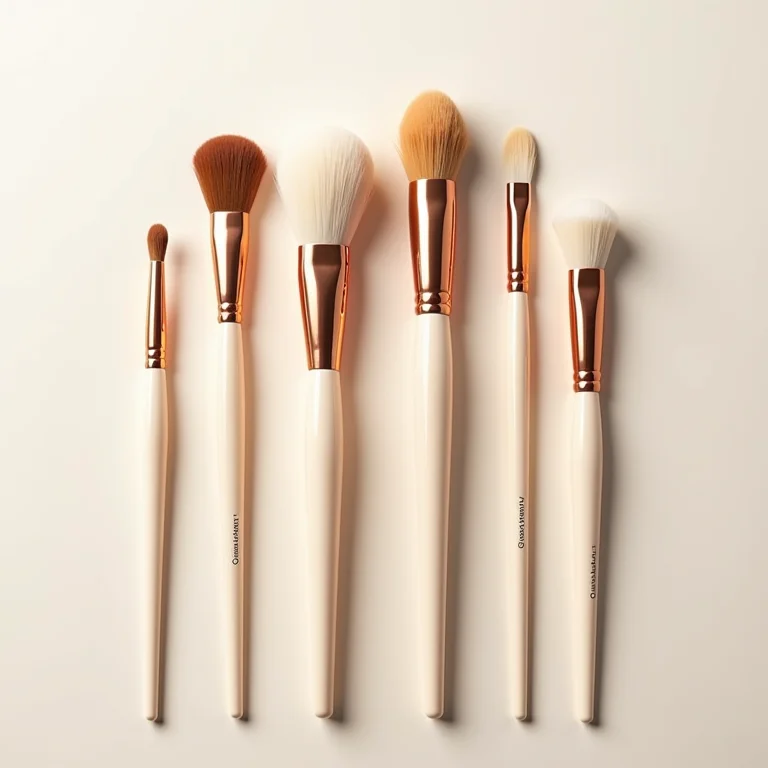 Seleção de pincéis kabuki para polimento e cobertura perfeita da pele.