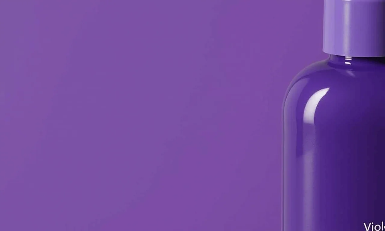 Shampoo matizador violeta da Haskell para cabelos iluminados.