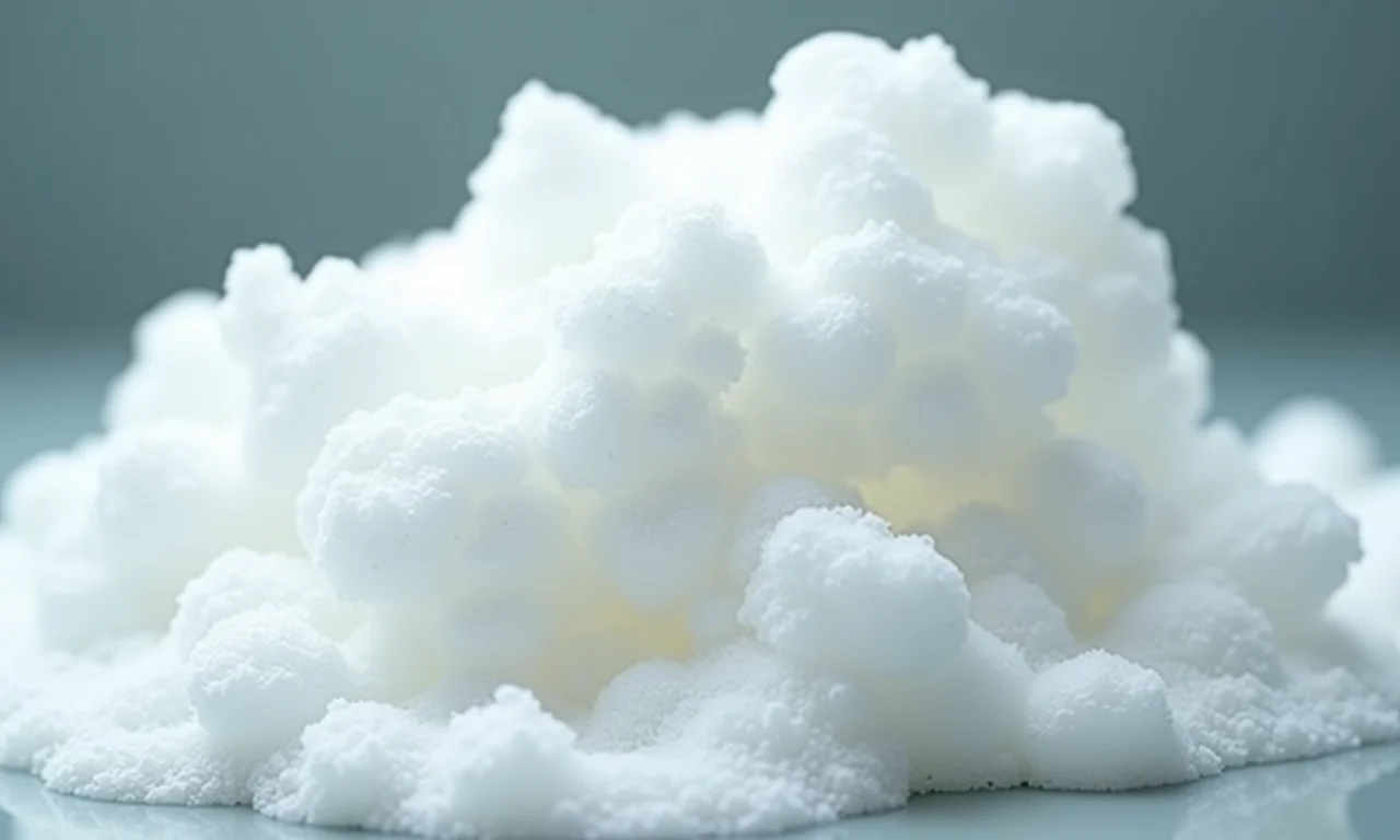 Shampoo sólido detox produzindo espuma abundante.