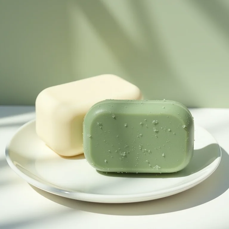 Shampoo sólido para cabelos oleosos com argila verde e óleo de melaleuca