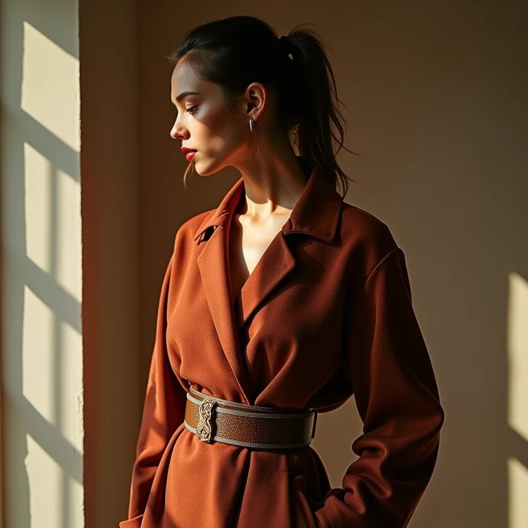 Sobreposição de cintos para um visual ousado