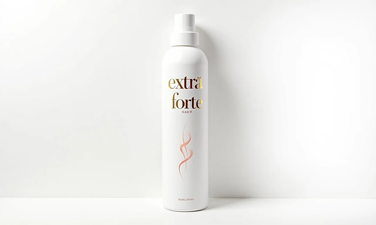 Spray fixador Charming Extra Forte para cabelo liso.
