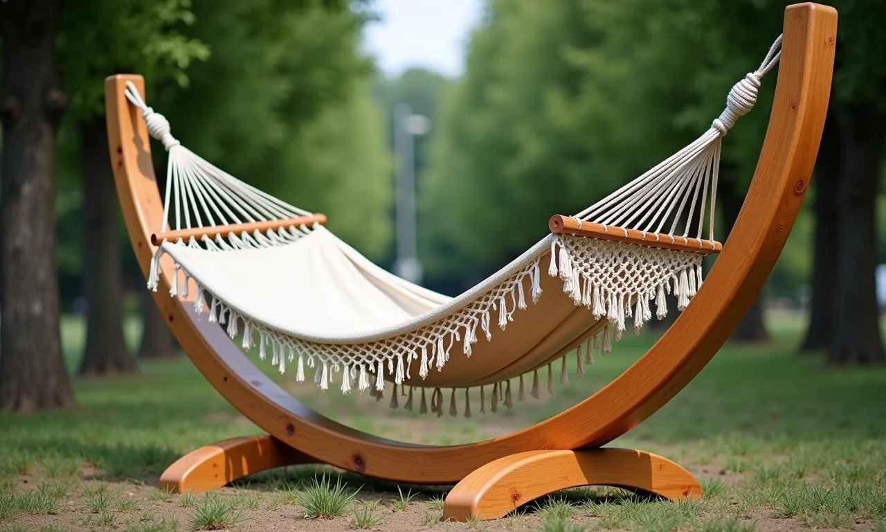 Suporte para rede de macramê.