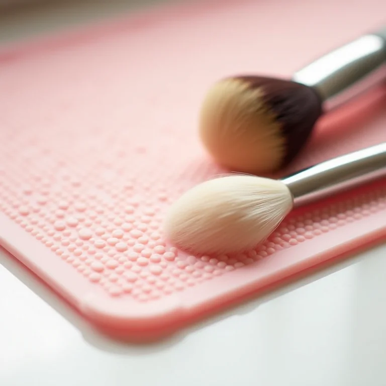 Tapete de silicone para limpeza de pincéis
