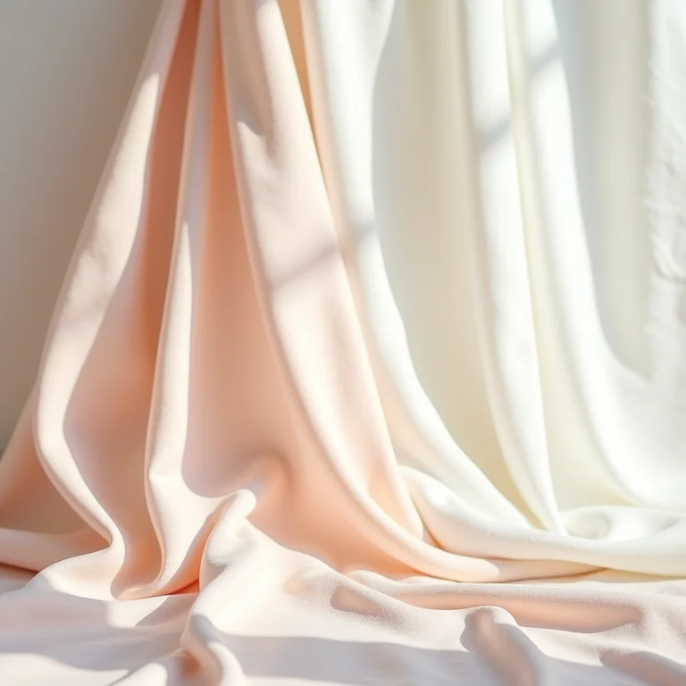 Tecidos leves e macios para laços de bebê confortáveis