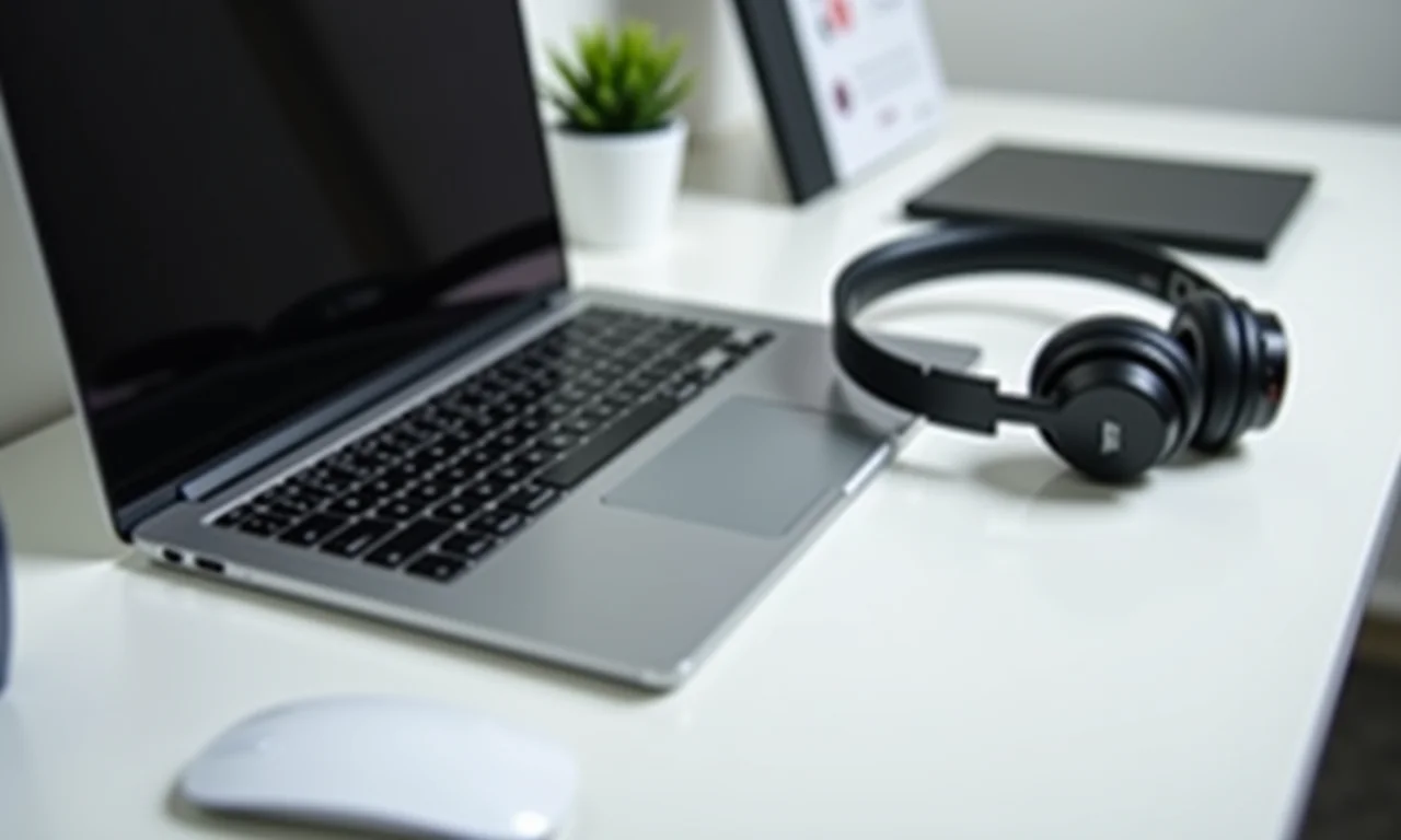 Tecnologia moderna para facilitar o trabalho em um home office.