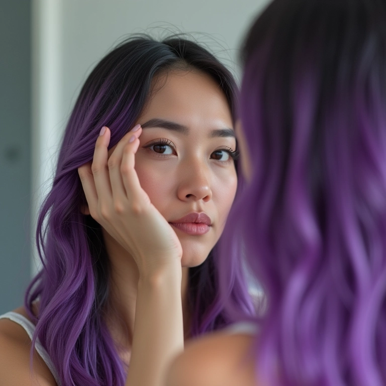 Teste a cor em uma mecha antes de pintar todo o cabelo.