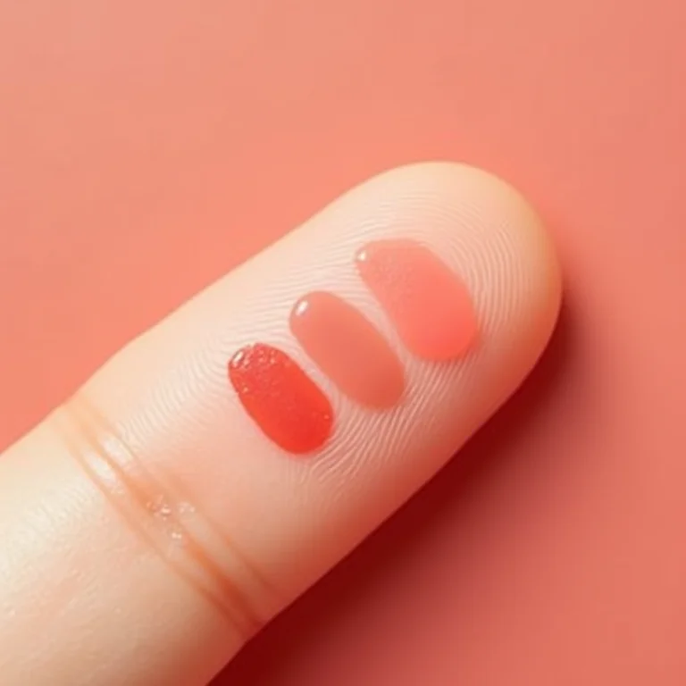 Texturas de hidratantes labiais