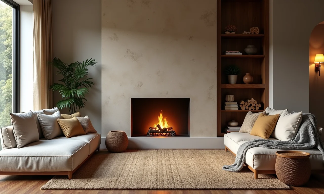 Texturas e camadas para um ambiente aconchegante.