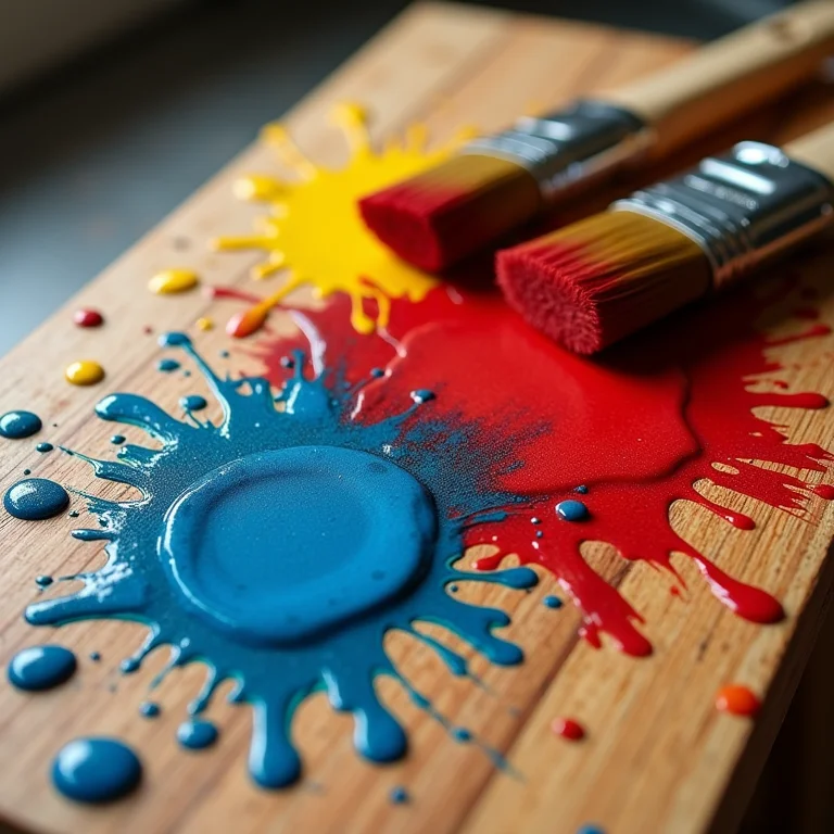 Tintas inadequadas para pintar caixotes de feira.