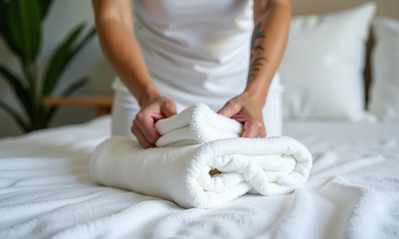 Toalha macia para secar roupas delicadas