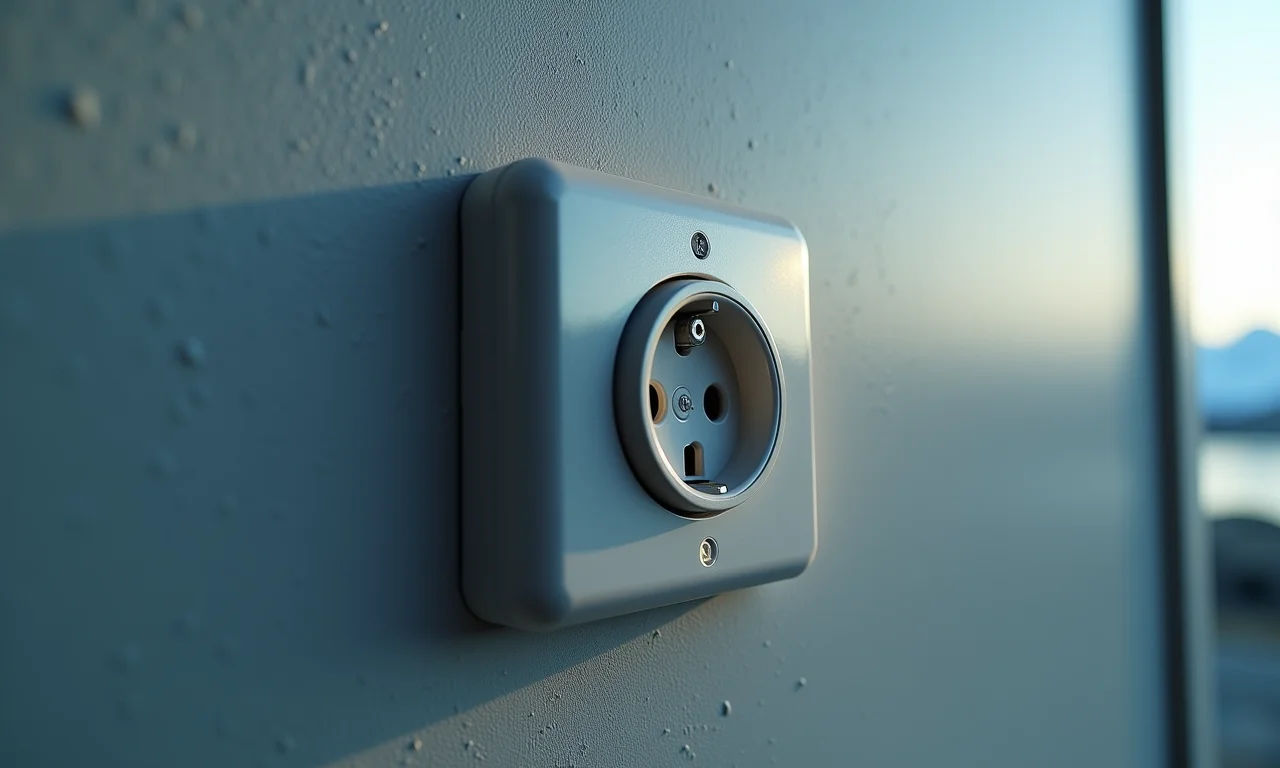 Tomada elétrica em Ushuaia.