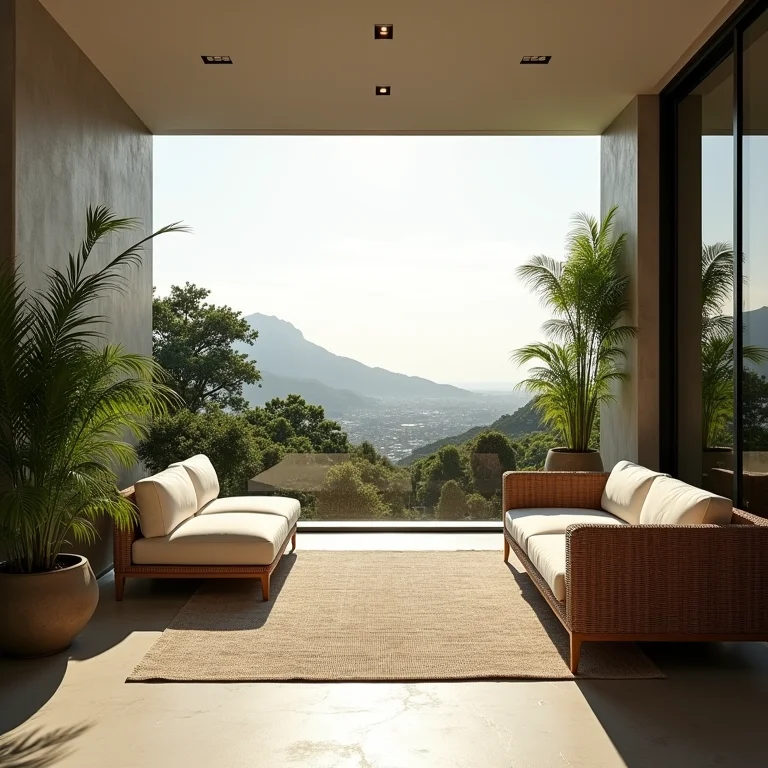 Varanda com vista no Rio de Janeiro