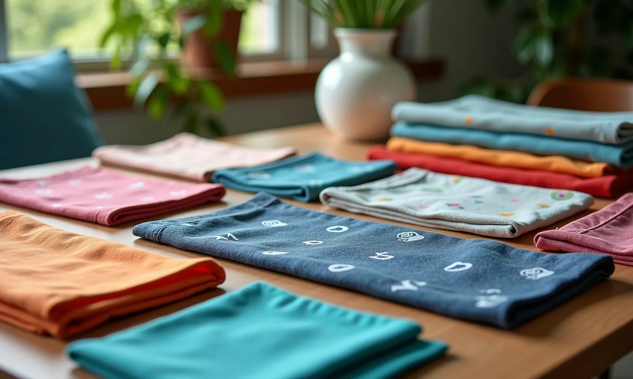 Variedade de tecidos impermeáveis coloridos para capas de máquina de lavar.