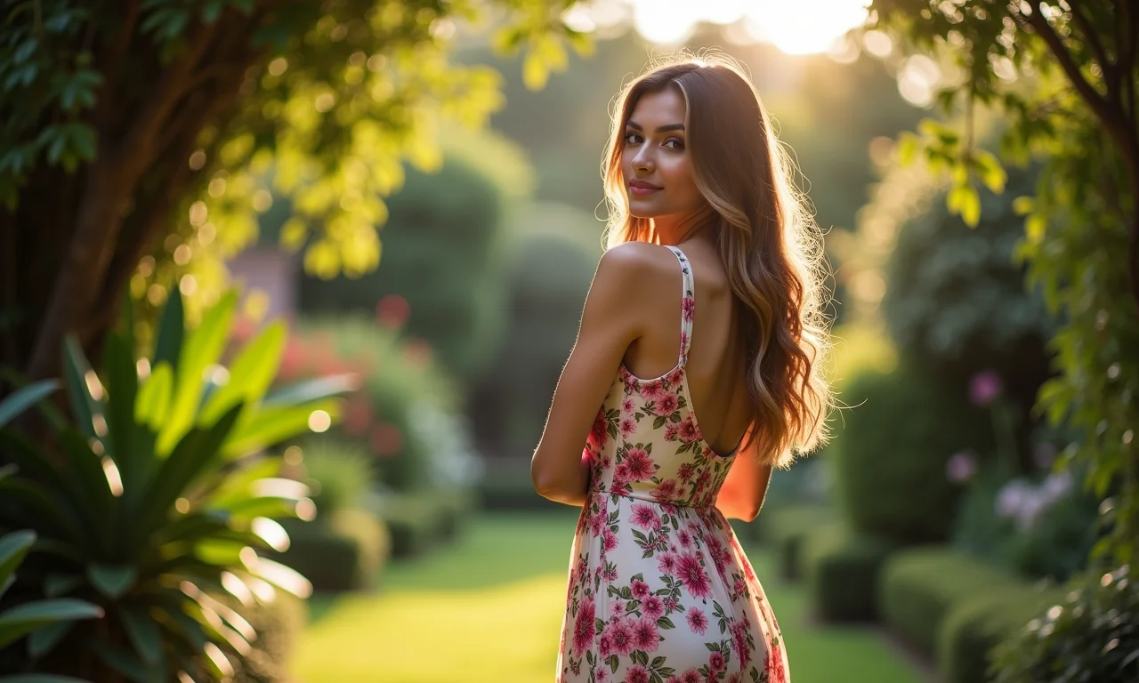 Vestido midi floral: romantismo e elegância em uma peça.