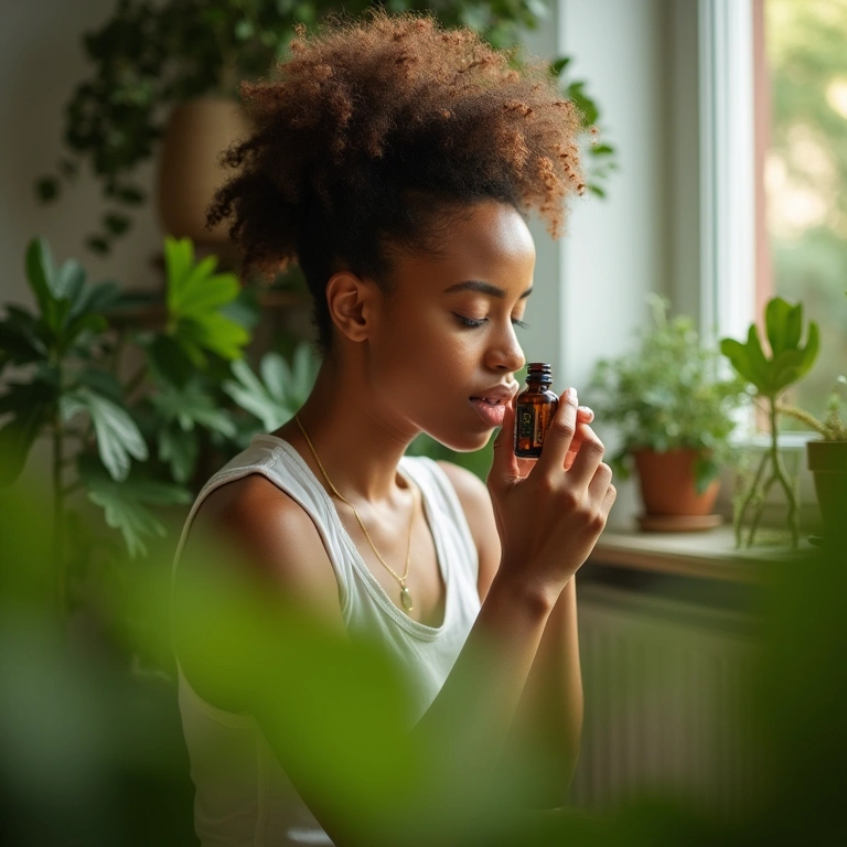 Inalação de óleos essenciais para imunidade.