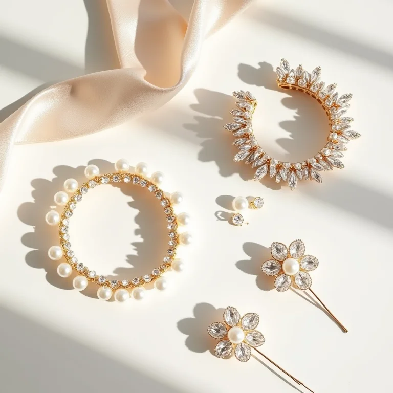 Acessórios de cabelo elegantes para madrinhas