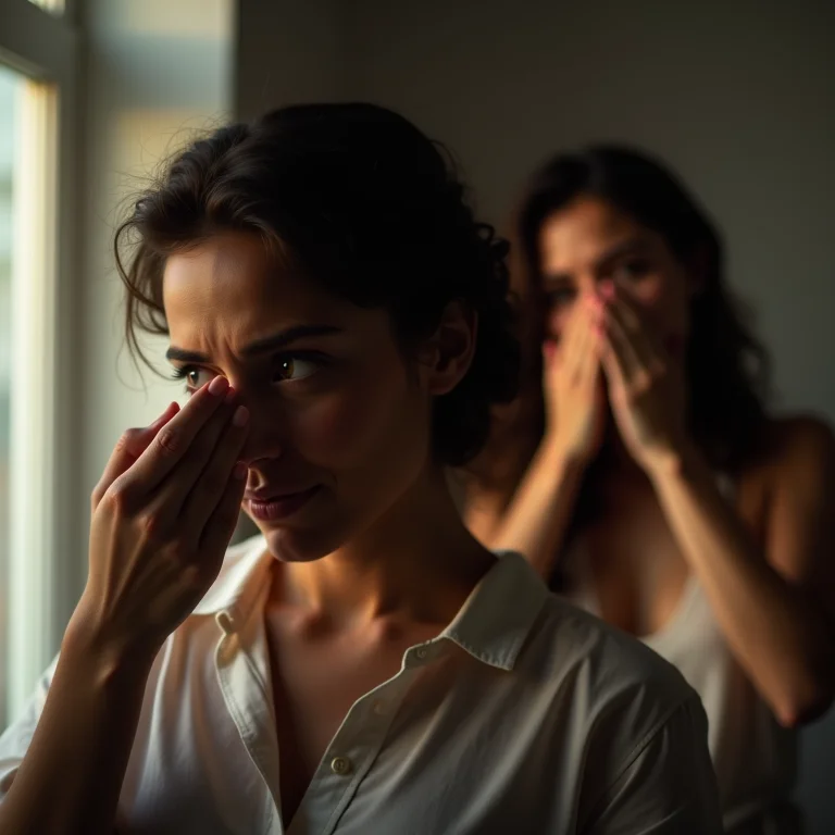 Amiga chorando dramaticamente enquanto a outra revira os olhos, representando drama e vitimização em amizades tóxicas