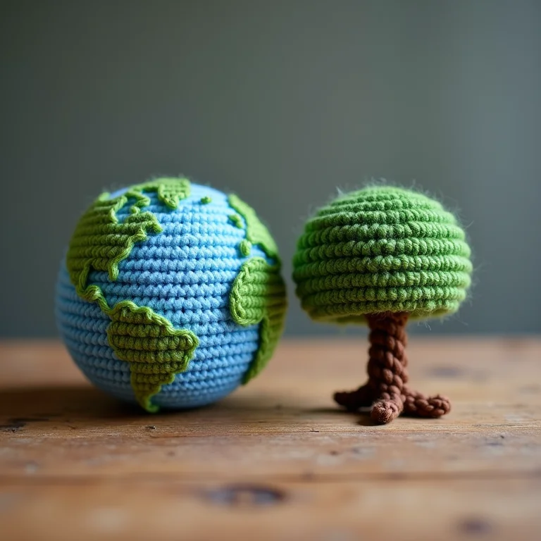 Amigurumi sustentável como lembrancinha ecológica