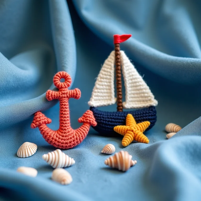 Amigurumis com motivos náuticos