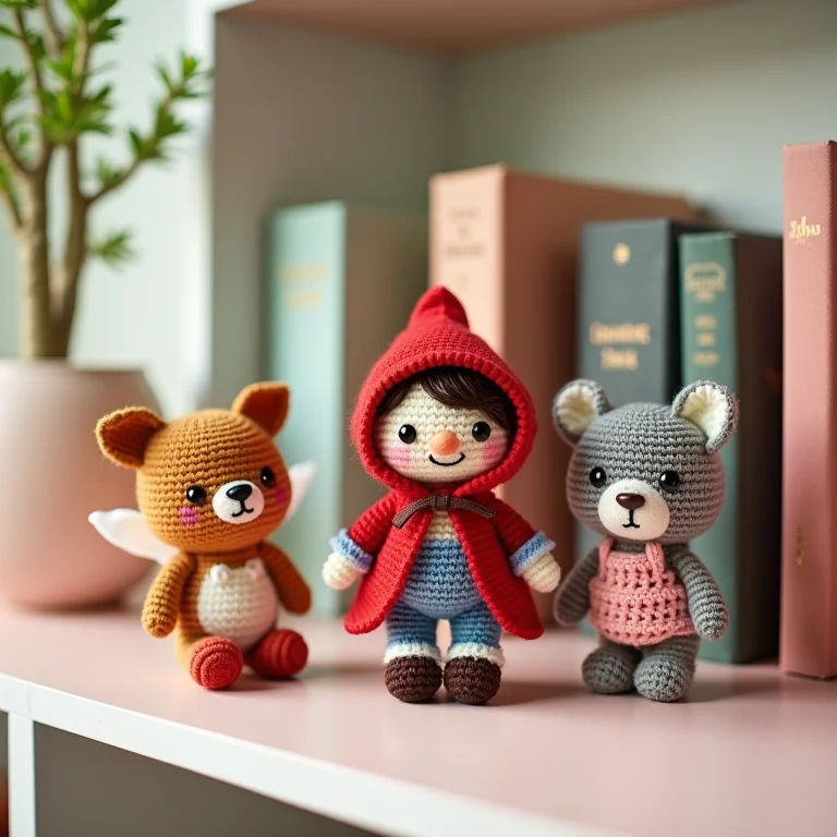 Amigurumis de personagens de contos de fadas