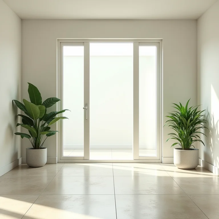 Apartamento minimalista sem plantas ou elementos naturais