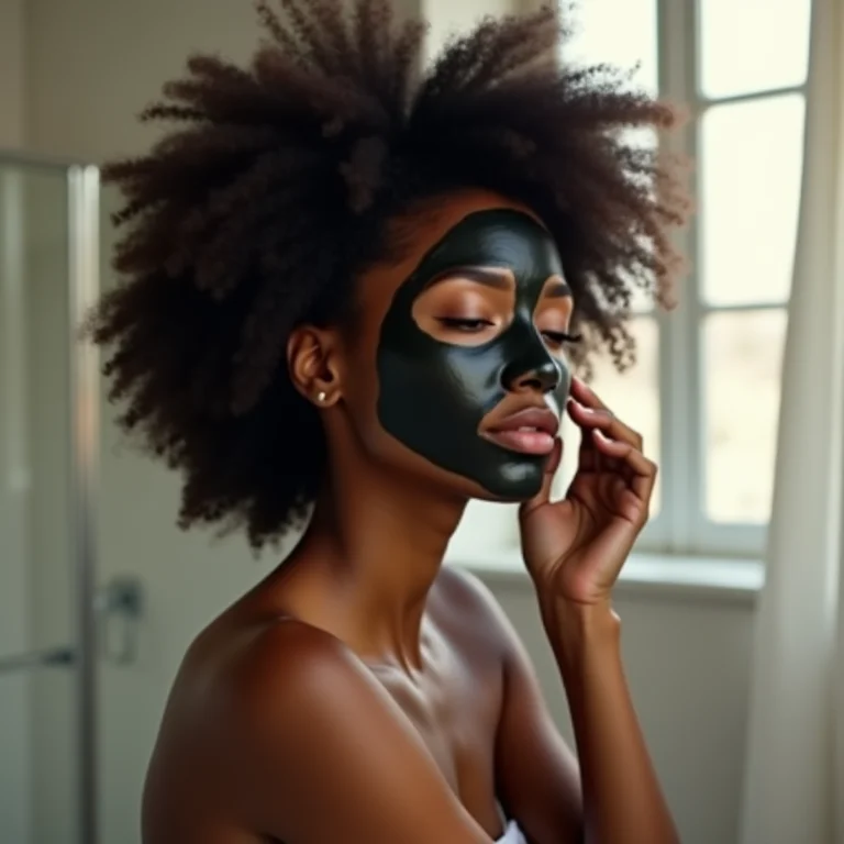 Argila preta para cabelos fortes